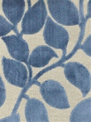 Lovely Leaf Indigo Velvet PK Lifestyles Fabric